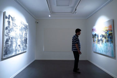 نمایشگاه گروهی نقاشی انتزاعی در گالری فرمانفرما