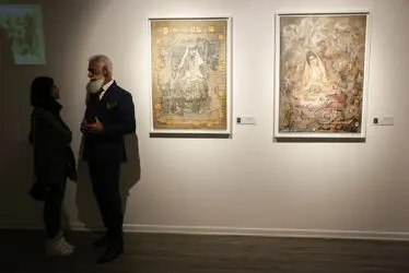 نمایشگاه نقاشی ناصر پلنگی و لباس بهنود جواهرپور در گالری آریانا