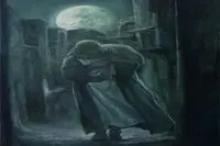 Hassan Ruholamin creates painting in honor of Imam Ali (AS)