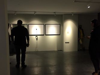 هدیه مرتاضیان و سعید مصطفوی کاشانی در نمایشگاه شریعتی پوشه دوم در گالری دیلمان