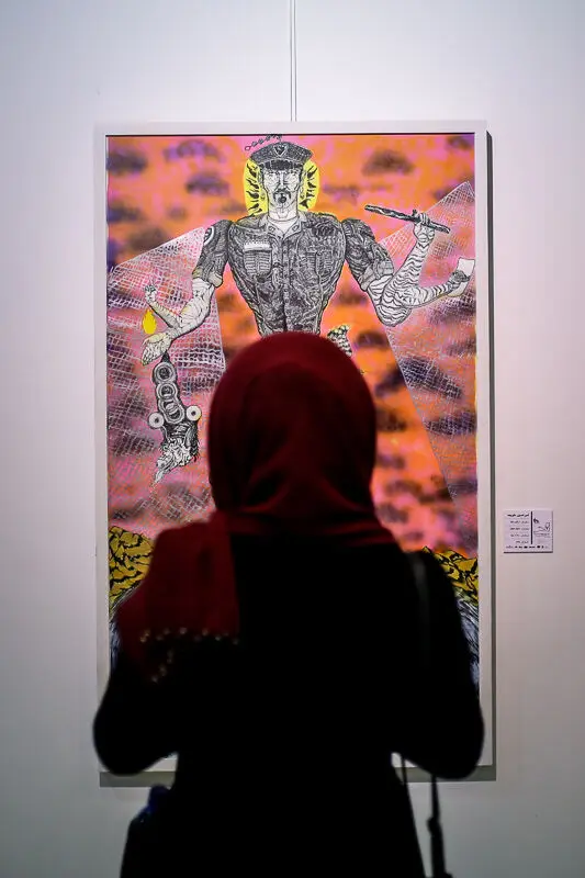 نمایشگاه هفتمین دوسالانه نقاشی دامون‌فر در گالری پردیس ملت