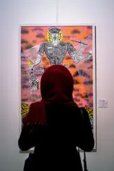 نمایشگاه هفتمین دوسالانه نقاشی دامون‌فر در گالری پردیس ملت