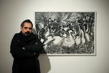 نمایشگاه نقاشی ابراهیم حسن‌زاده در گالری ویستا