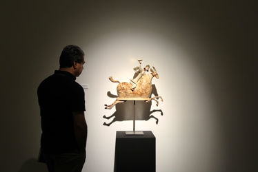 نمایشگاه آثار بهزاد اژدری در گالری اعتماد باغ نگارستان