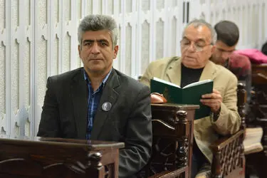 مراسم ختم زنده یاد داریوش اسدزاده در مسجد بلال