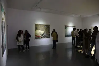 نمایشگاه نقاشی بیژن اخگر در گالری اعتماد نگارستان