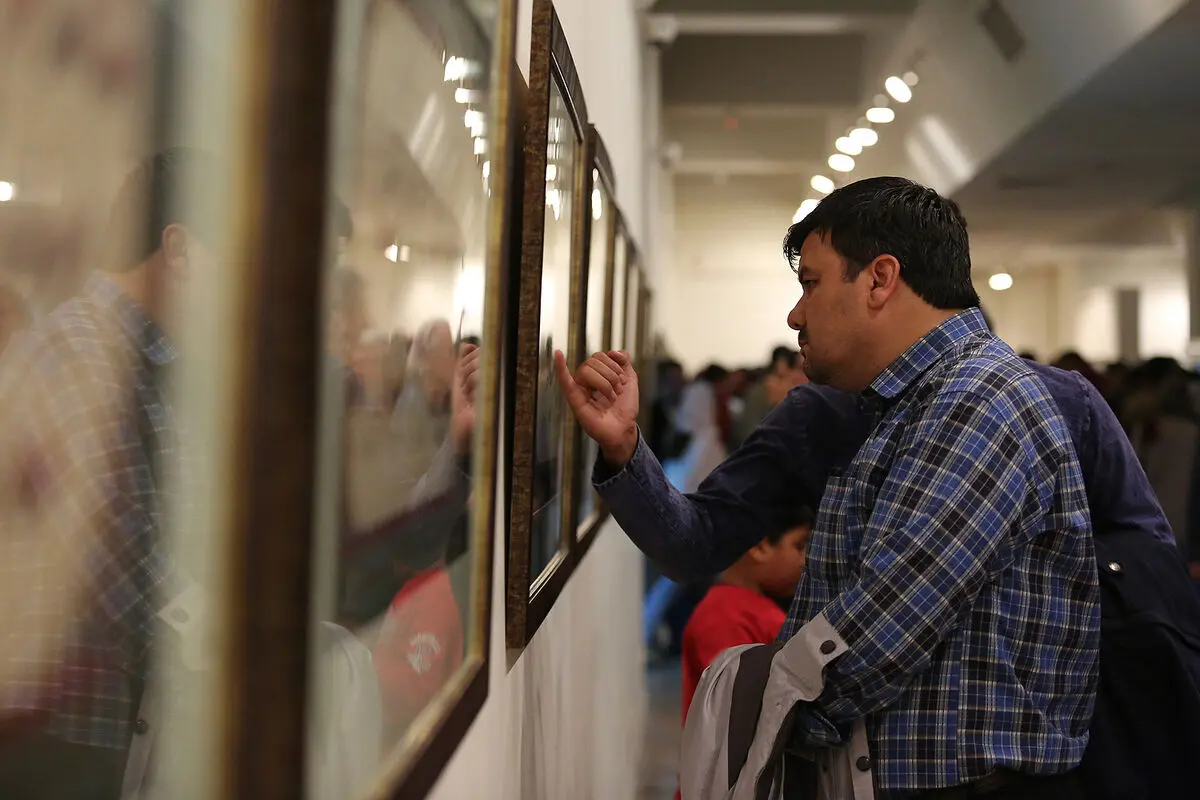 نمایشگاه آثار خوشنویسی علی شیرازی در موزه امام علی(ع)