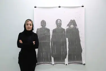 افتتاحیه نمایشگاه آثار سارا عباسیان در گالری محسن