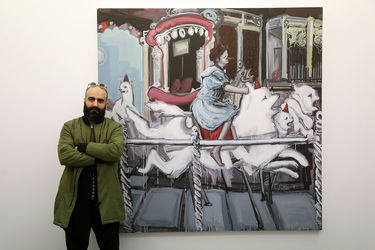 افتتاحیه نمایشگاه آثار رامتین زاد در گالری اعتماد