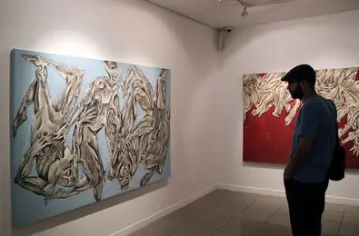 Vista Gallery Hosting Erfan Shahyad Painting Exhibition