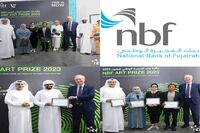 National Bank of Fujairah,NBF, and 13 Winners Artists in Firetti Contemporary