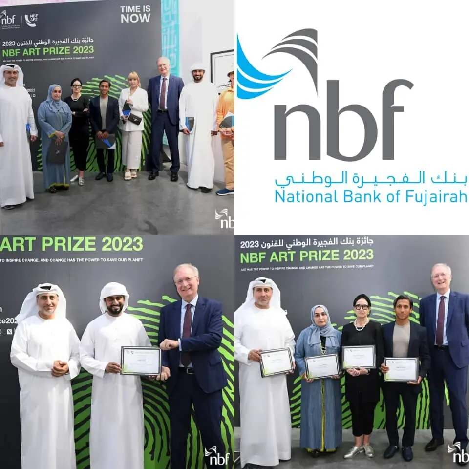 National Bank of Fujairah,NBF, and 13 Winners Artists in Firetti Contemporary