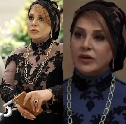 سانسور عجیب لباس نسرین مقانلو در سریال "دل"/عکس