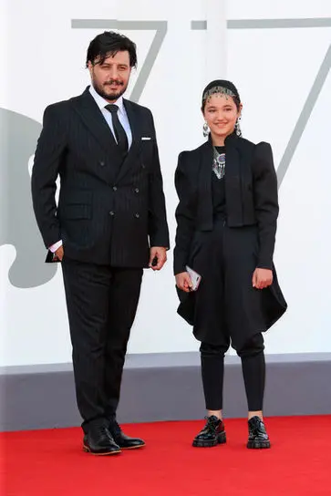 0991+Javad+Ezzati+and+Shamila+Shirzad+walk+the+red+carpet+ahead+of+the+movie+Khorshid+(Sun+Children)+at+the+77th+Venice+Film+Festival+on+September+06_+2020+in+Venice_+Italy.