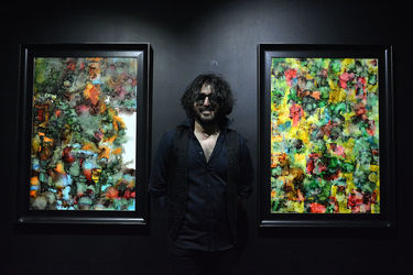 نمایشگاه نقاشی های کاوه آفاق در گالری ثالث