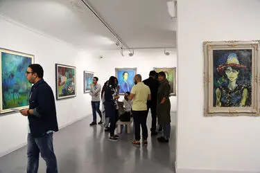 نمایشگاه نقاشی های ابراهیم فرجی در گالری هور‎