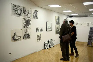 نمایشگاه گروهی طراحی در هنرستان تجسمی پسران