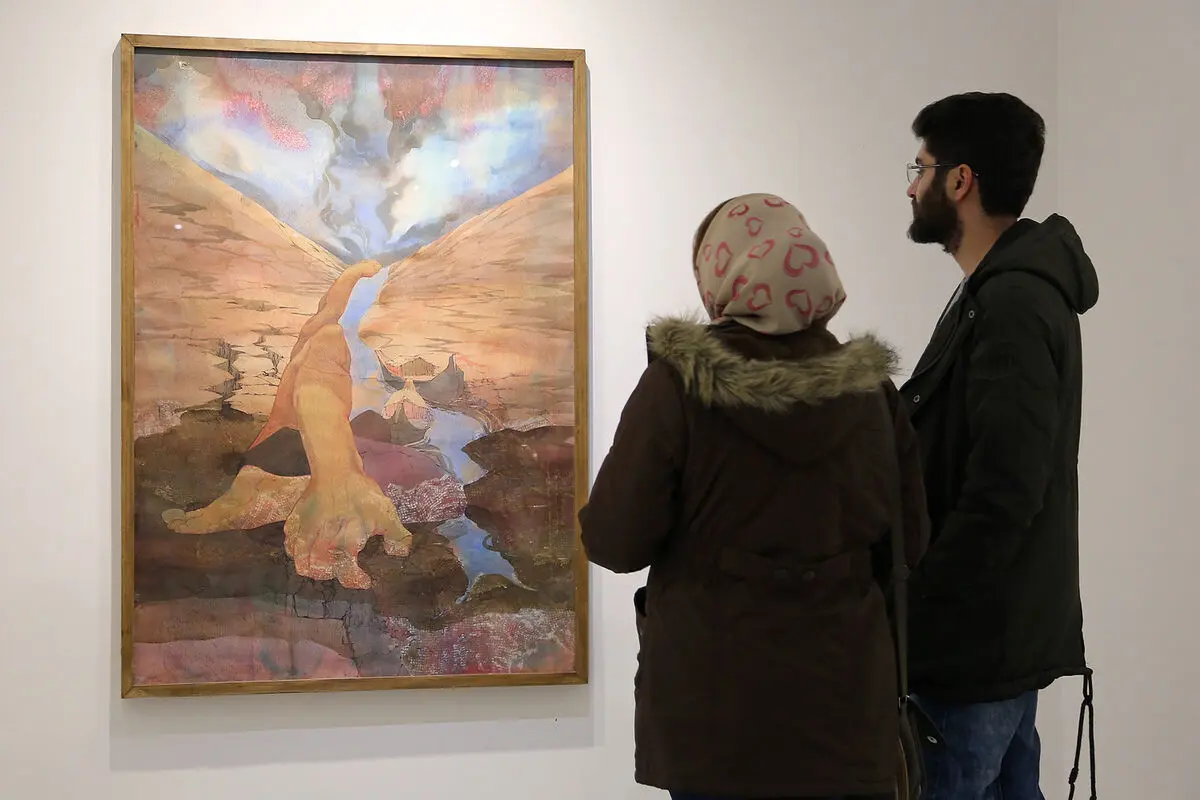 افتتاحیه نمایشگاه نقاشی های حسن مرشد در گالری هپتا