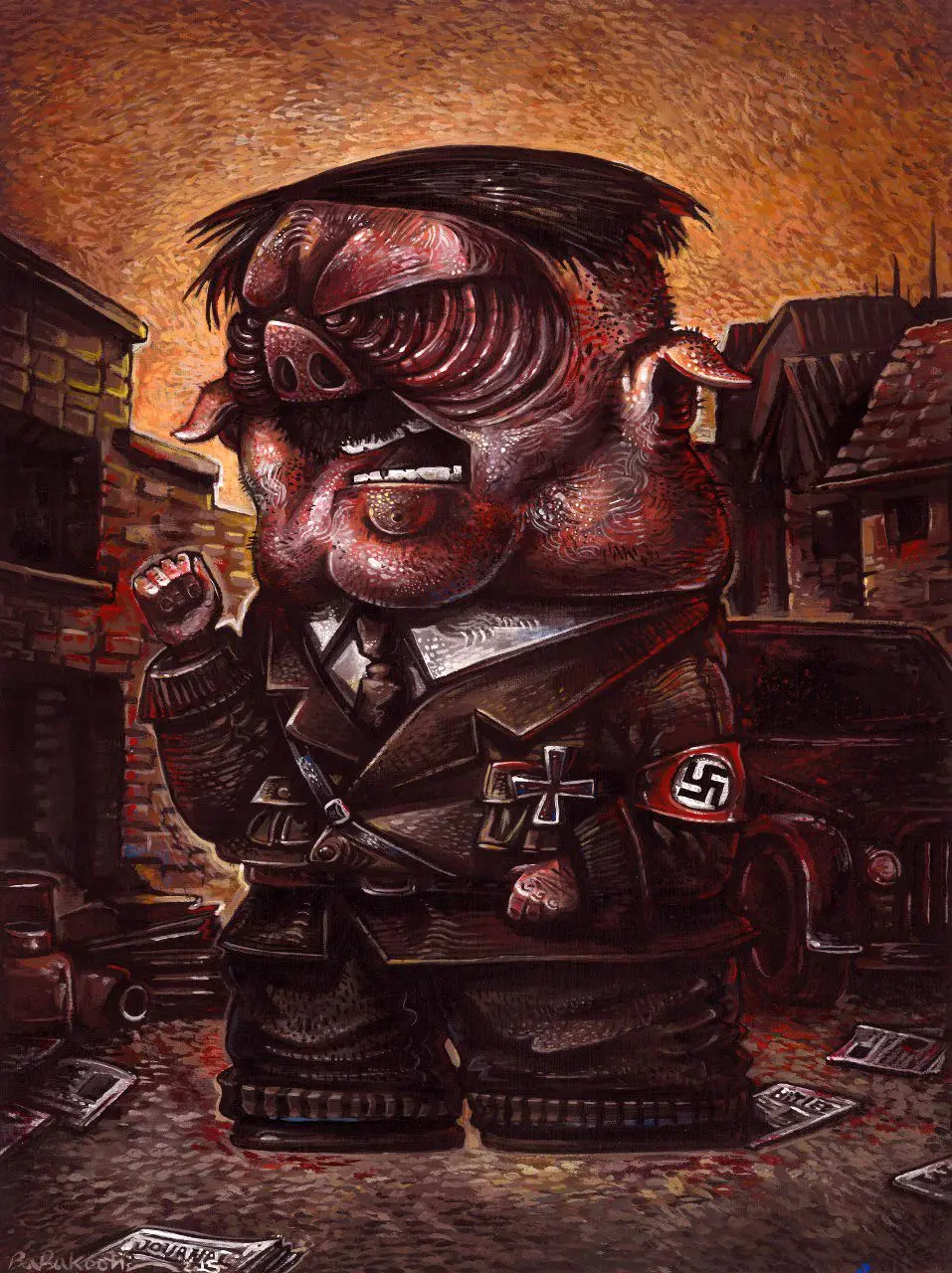 Paintings Inspired by Orwell’s Animal Farm