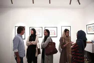 نمایشگاه نقاشی های آذرخش فراهانی در گالری آتبین