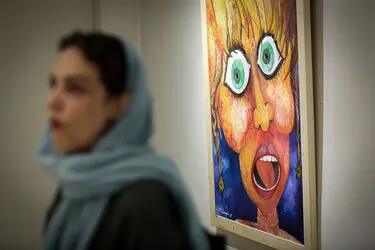 افتتاحیه نمایشگاه نقاشی‌های شاهین کیمیاگر در گالری گلستان