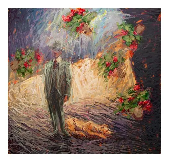 Alireza Asanloo, Sadegh Hedayat in Mojdeh Art Gallery