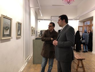 نمایشگاه آثار مسلم علم‌زاده و حسن روح‌الامین در باغ موزه هنر ایرانی