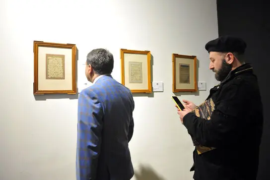 افتتاحیه نمایشگاه "قلمی چند از گنجینه ملک مدنی"