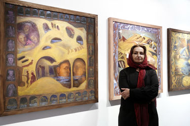 افتتاحیه نمایشگاه نقاشی های ترانه صادقیان در گالری ویستا