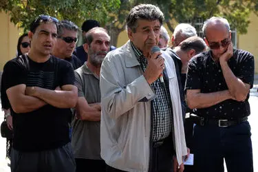 مراسم تشییع پیکر مهدی آرین‌نژاد دوبلور پیشکسوت