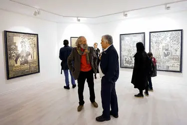 نمایشگاه آثار ایرج اسکندری در گالری ساربان