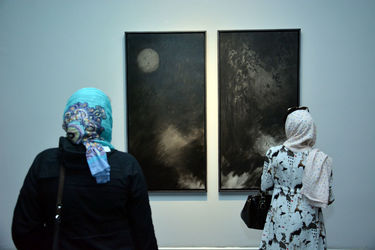 نمایشگاه نقاشی‌های آب‌مرکب پری‌یوش گنجی در گالری ایرانشهر