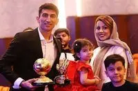 واکنش جالب همسر علیرضا بیرانوند به قهرمانی پرسپولیس/ عکس