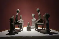 کلاژ و مجسمه تجسمی فجر در موزه هنرهای معاصر تهران گزارش تصویری 