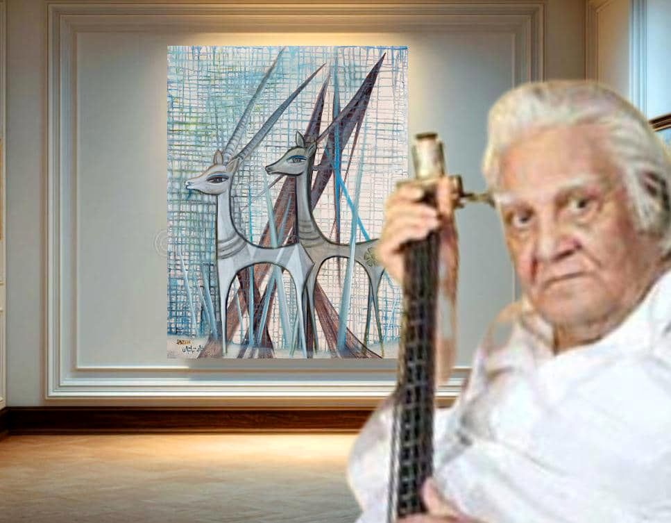 ژازه تباتبایی و سفالینه های شوش و غزال نگارگری در کلکسیون رها گالری 