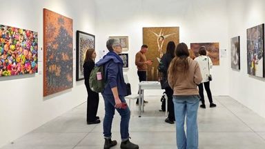 Bita Vakili's works were exhibited in Moscow and Frankfurt