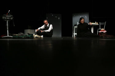 اجرای نمایش "تصادف قطار 5:25" در پلاتو تئاتر شهر