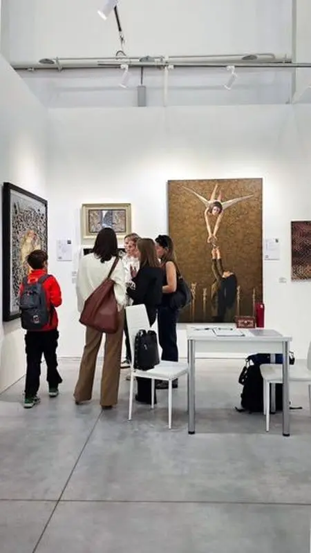 Bita Vakili's works were exhibited in Moscow and Frankfurt
