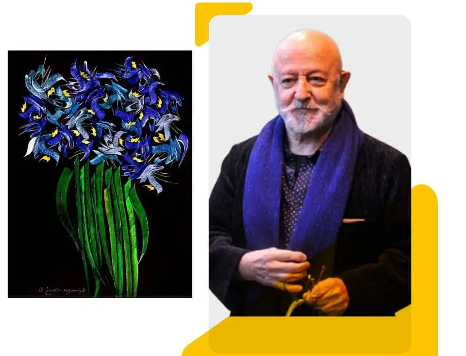 محمد احصایی و زنبق نقاشانه بر بلندای خوشنویسی/ تحلیل یک اثر از کلکسیون رها گالری 