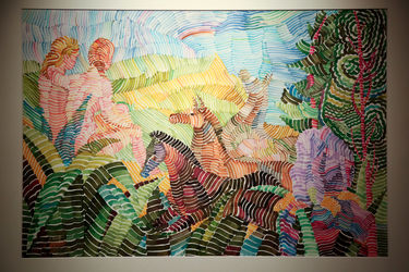 افتتاح نمایشگاه نقاشی‌های سروژ بارسقیان در گالری آتبین