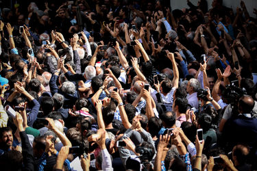 تشییع پیکر ناصر ملک مطیعی در خانه سینما