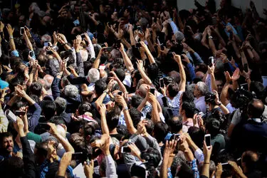 تشییع پیکر ناصر ملک مطیعی در خانه سینما