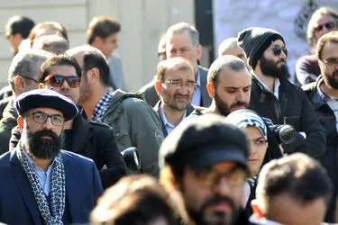 مراسم تشییع پیکر ابوالفضل زرویی نصرآباد در حوزه هنری