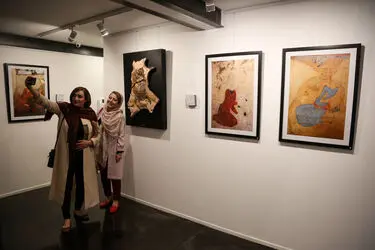 افتتاحیه نمایشگاه گروهی "نوزده پنج" در گالری ایوان