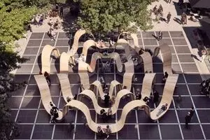 طراحی جذاب یک نشیمن شهری در لندن/ عکس‌ها