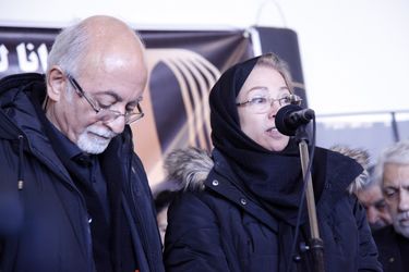 تشییع پیکر زنده‌یاد شهلا ریاحی از تالار وحدت