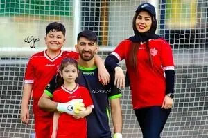ویدئو: آواز خواندن همسر علیرضا بیرانوند و بوسه ستاره پرسپولیس