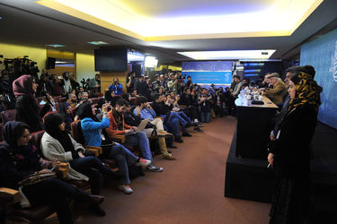 نشست خبری فیلم سینمایی خفه‌گی در روز هشتم جشنواره فیلم فجر در کاخ جشنواره (14)