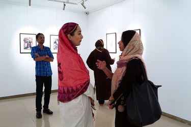 نمایشگاه چاپ دستی های ندا تولایی در گالری آتبین