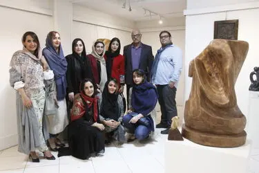 نمایشگاه مجسمه های جمشید مرادیان و شاگردانش در فرهنگسرای ابن سینا